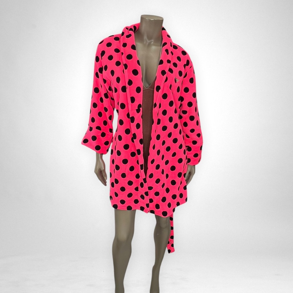 PINK VICTORIA'S SECRET Polka Dot Bath Robe XS / S